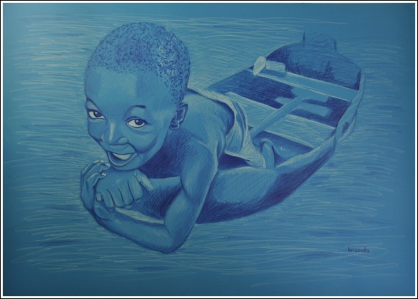boy in a boat